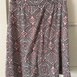 Faded Glory Pink and Gray A-Line Skirt